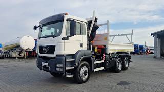 Camion-benne MAN TGS 26.440 / 6x6 / WYWROTKA / HYDROBURTA / BORDMATIC / + HDS PAL | Image 4 - Autoline