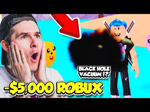 I Bought The $5,000 ROBUX INFINITE BACKPACK In VACUUM SIMULATOR And Did NOT EXPECT THIS!! (Roblox)