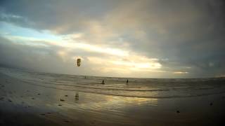 BRS 2014 October Kitesurfing Sheep Kite Beach UK Surf Wind drag race