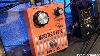 Video thumbnail for SNAMM '16 - Black Cat Monster K-Fuzz & Black Cat Vibe Stereo Demos by Premier Guitar