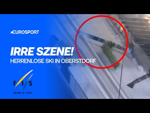 Drama um Domen Prevc im Teamwettbewerb der Skiflug-WM in Oberstdorf: Ski macht sich selbstständig