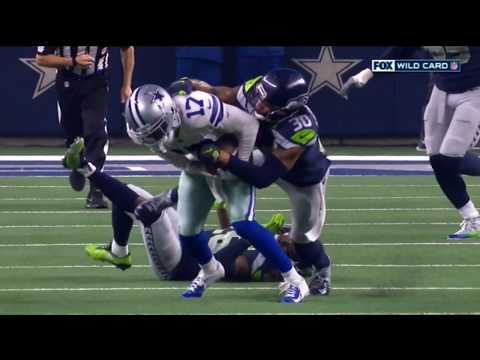 Allen Hurns injury Cowboys Seahawks 1/5/2019 NFL football HD