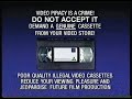 CIC Video Paramount Home Video Anti Piracy Warning 1995 1997