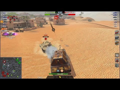 WoT Blitz Maus Real steel 5k+ damage  3 kills