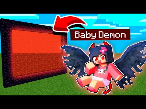 How To Make A Portal To The Aphmau BABY DEMON Dimension In Minecraft