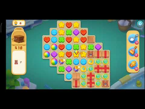 Matchington Mansion Level 1058 - One try / iOS/Android