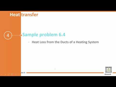 Heat transfer Tutorials _ 6-4 _ Heat Loss from the Ducts of a Heating System