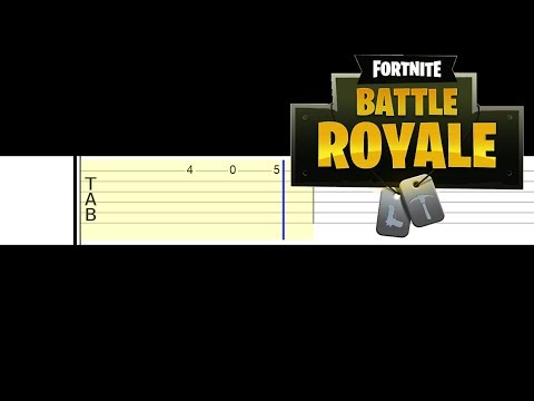 Fortnite Battle Royale Menu - Theme (Easy Guitar Tabs Tutorial)