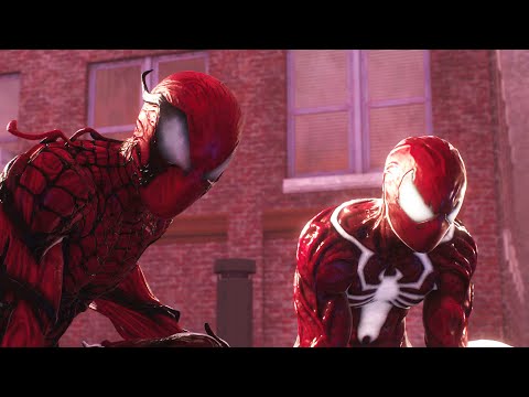 Peter and Miles Find More Symbiotes with Absolute Carnage Suits - Spider-Man 2 PS5