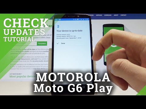How to Check System Version in MOTOROLA Moto G6 Play - Check for Update