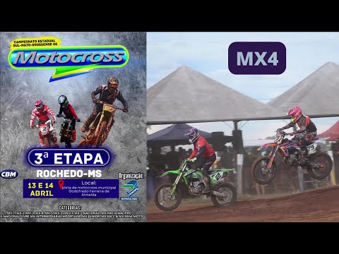 MX4 em Rochedo pela 3ºetapa do Campeonato Sul mato grossense de Motocross 2024