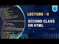 Second Lecture on HTML5 and CSS