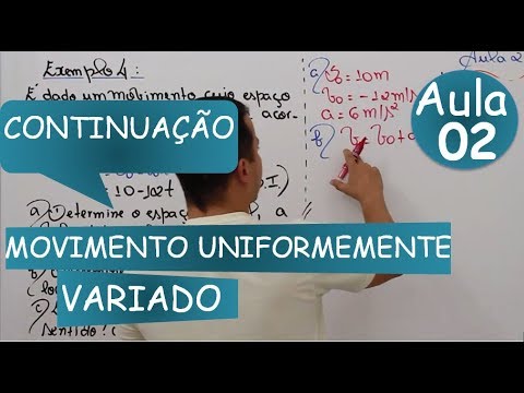 Movimento Uniformemente Variado (Fórmulas e Exemplos) - Continuação