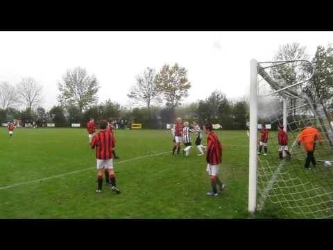 Kopbal doelpunt Tim na assist Gino. DOB D1 -- Wasmeer D5 18-0