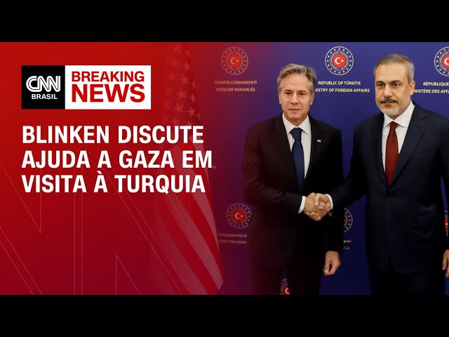 Blinken discute ajuda a Gaza em visita à Turquia | CNN 360º