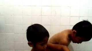 MY BACK-UP SINGERS: Cassius and Chase :)