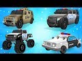 Police Car For Children Kids Truck Videos Police Vehicles For Kids W Cars Garage
