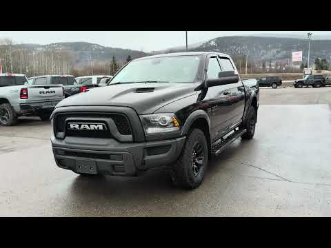 2022 Ram 1500 Classic Warlock 4x4 Crew Cab 5'7" Box in Black for sale at Frontier Chrysler Dodge Jeep Ram Fiat Ltd. in Smithers, BC