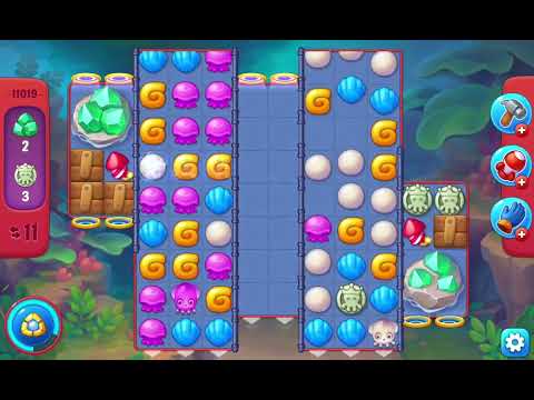 Fishdom Hard Level 11019 (with ingame lightning booster) @choraelmin