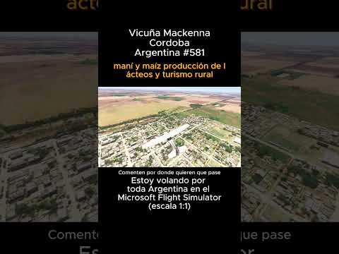 Vicuña Mackenna, Cordoba desde el Microsoft Flight Simulator #vicuñamackenna #cordoba #msfs #joaha45