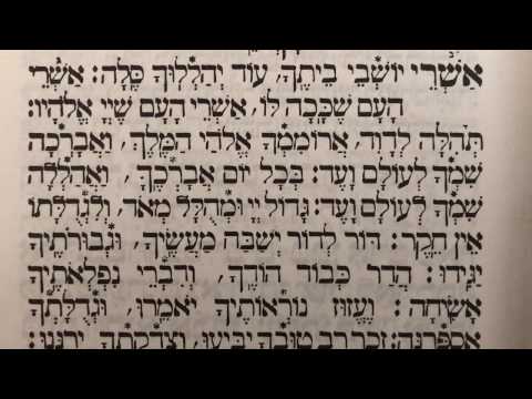 Tefilah 8 Ashrei Yoshvei - Prayer - Sharchris - תפילה 8 אשרי יושבי ביתך – שחרית