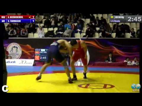 GGP2013 / BEISHEBEKOV Azat (KGZ) - Saman TAHMASEBI (AZE) - GR 84 kg 1/4 final match