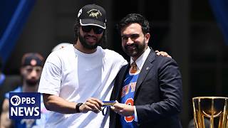 WATCH: Mamdani speaks at New York's parade for NBA champion NY Knicks