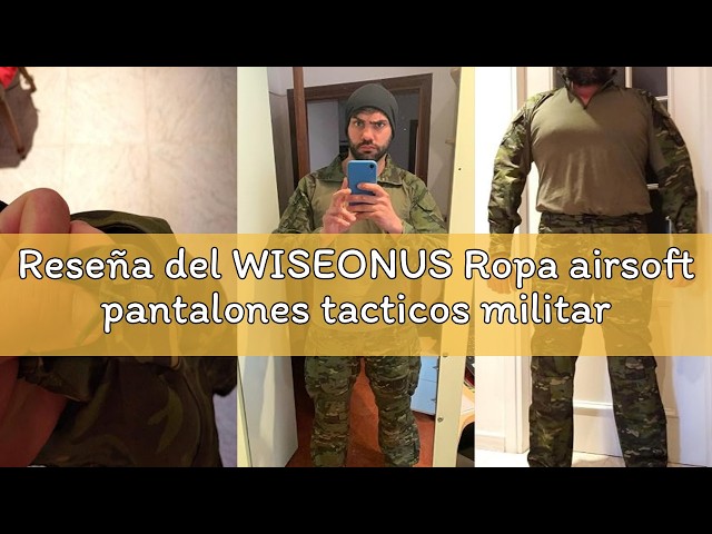 Vídeo relacionado con YUSHOW Conjunto de Airsoft Camuflaje Camisa de Paintball Pantalones Militares de Manga Larga 1/4 Cremallera Uniforme de Caza Escalada BDU, CP, S