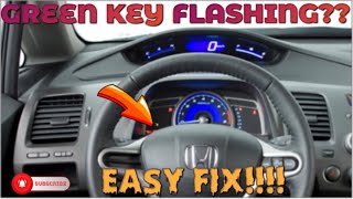 Honda won’t start(GREEN KEY FLASHING) SOLUTION!!!