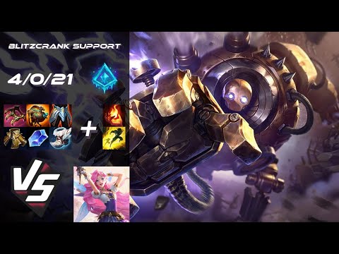 SUPPORT Blitzcrank vs Seraphine - EU Grandmaster Patch 14.22