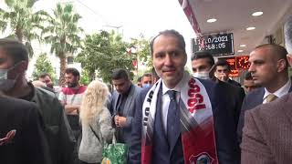 Fatih Erbakan Bafra'da partililer ile bir araya geldi