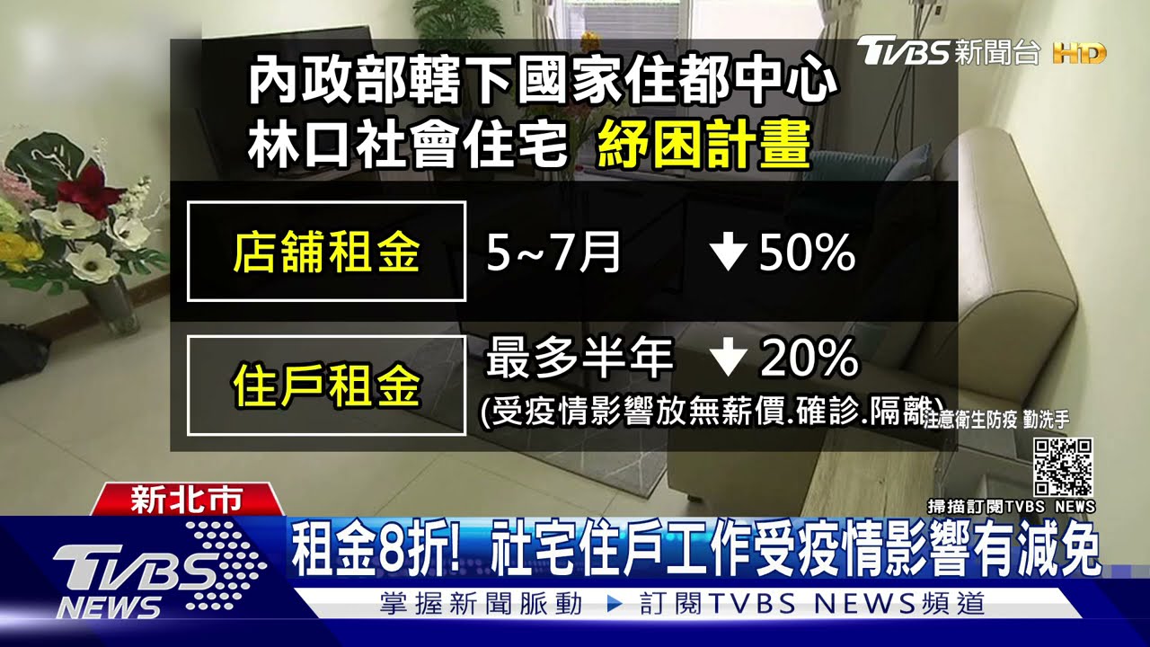 搶開紓困第一槍!中央林口社宅店鋪租金對半砍 住戶租8折