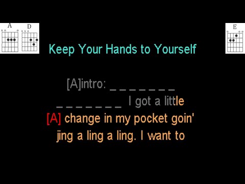 Keep Your Hands To Yourself by The Georgia Satellites guitar play along.