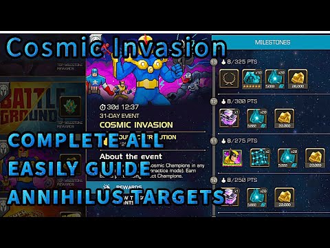 Mcoc Cosmic Invasion Objective Easy Completion Guide And Dual Target