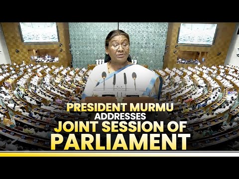 Live: President Droupadi Murmu addresses joint session of Parliamentा