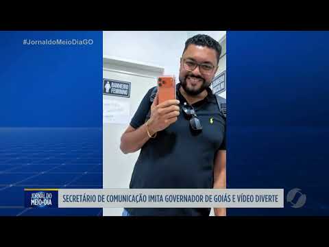 Secretário de Comunicação de Rio Verde imita governador Ronaldo Caiado e vídeo diverte