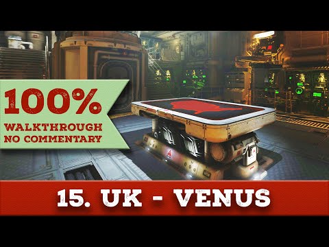 Wolfenstein 2 Walkthrough (All Collectibles,Death Incarnate) 15 UBERKOMMANDANT MISSIONS - VENUS