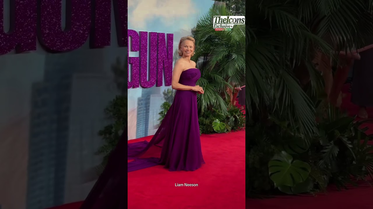 Liam Neeson With Pamela Anderson At A Film Premiere #liamneeson #pamelaanderson