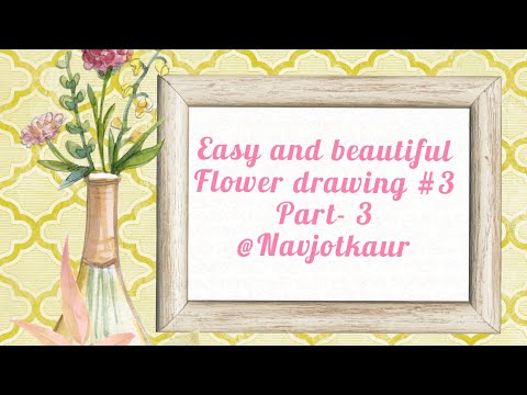 #asmr  #drawing #flower #navjotkaur #shorts #trending1 Easy and beautiful flower drawing (part-3)