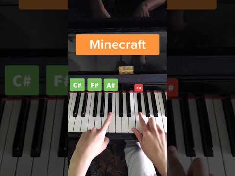 How to play opening of Minecraft on Piano 😎