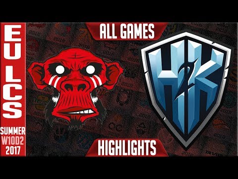 H2K vs Mysterious Monkeys Highlights ALL GAMES Week 10 EU LCS Summer 2017 H2K vs MM