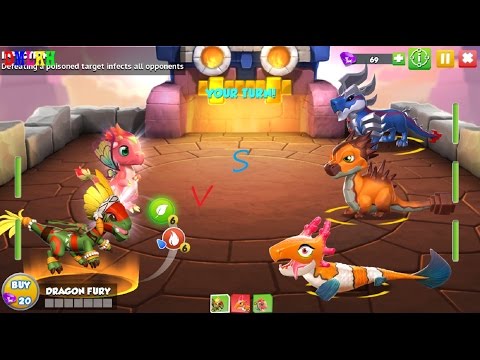 DRAGON MANIA KH - Mummy Dragon Dragon League Battles GamePlay