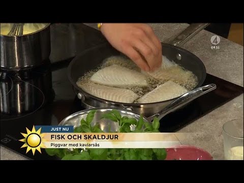 Så lagar du lyxigt piggvar - Nyhetsmorgon (TV4)