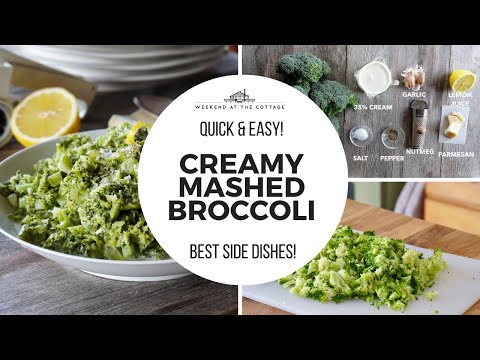 CREAMY MASHED BROCCOLI | Easy Side Dish!