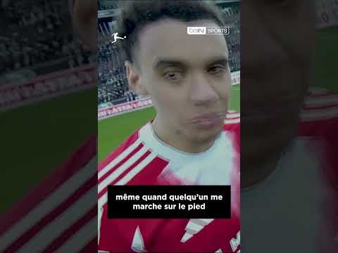 😅 Cet échange entre Jamal Musiala et l'arbitre !