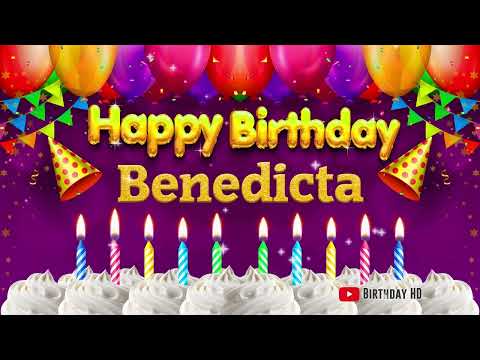 Benedicta Happy birthday To You - Happy Birthday song name Benedicta 🎁