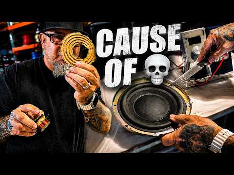 Cutting open a subwoofer after blowing it up to see how bad the damage actually is