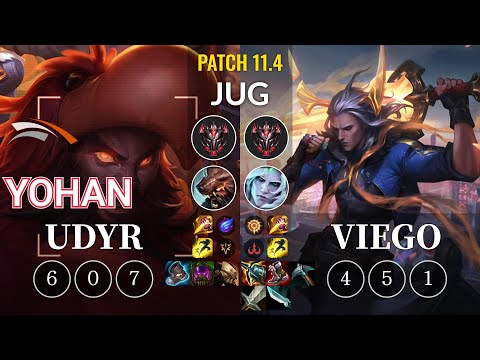 HLE yoHan Udyr vs Viego Jungle - KR Patch 11.4