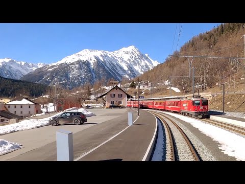 ★ 4K 🇨🇭Cab ride Scuol-Tarasp - Landquart - Chur, Switzerland [03.2020]