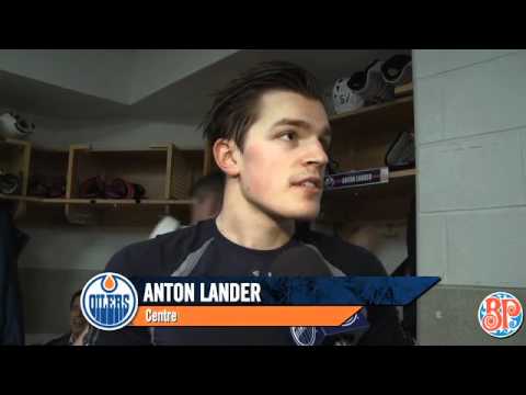 Nov 10 2011 Pregame Comments - Taylor Hall, Anton Lander, Corey Potter